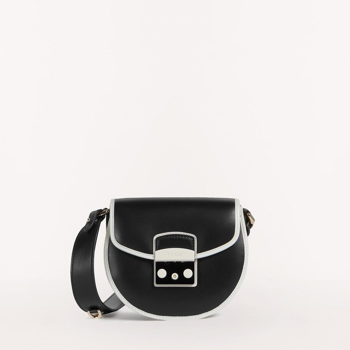 Furla Metropolis Tasker Tilbud - Crossbody Dame Sort Hvide MFH948765